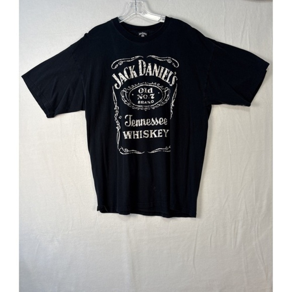 Vintage Jack Daniels Tennessee Whiskey T-shirt Black XL K1166 *